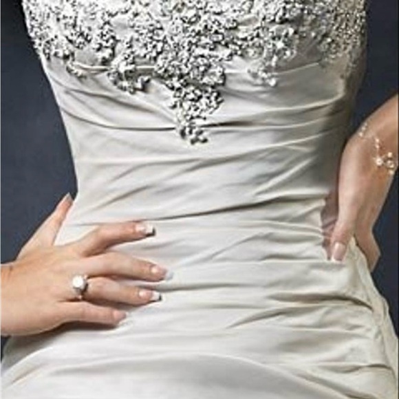 Elegant Strapless Wedding Gown - Picture 4 of 7